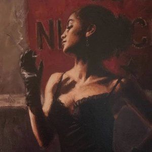 Fabian Perez, "Sensual Touch In the Dark II" Hand Textured A/P Limited Edition